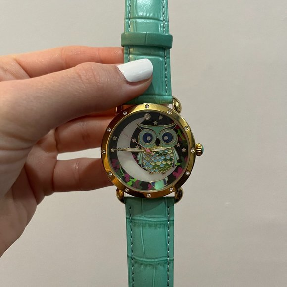 Bertha Ashley Owl Mother of Pearl Watch - Picture 1 of 3